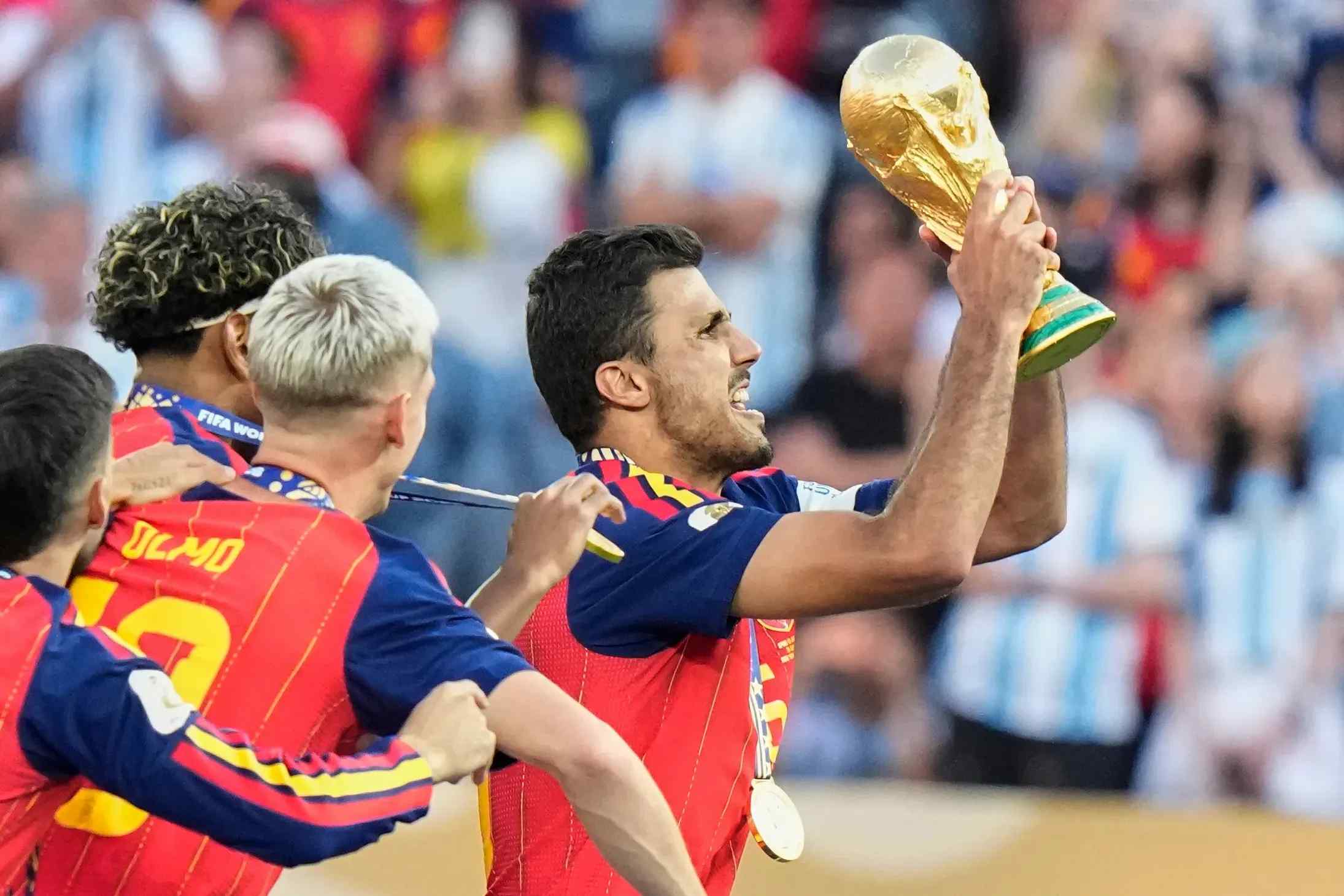 Spain winning World Cup